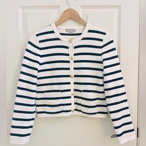 J.Crew NWOT original Emilie sweater lady jacket striped